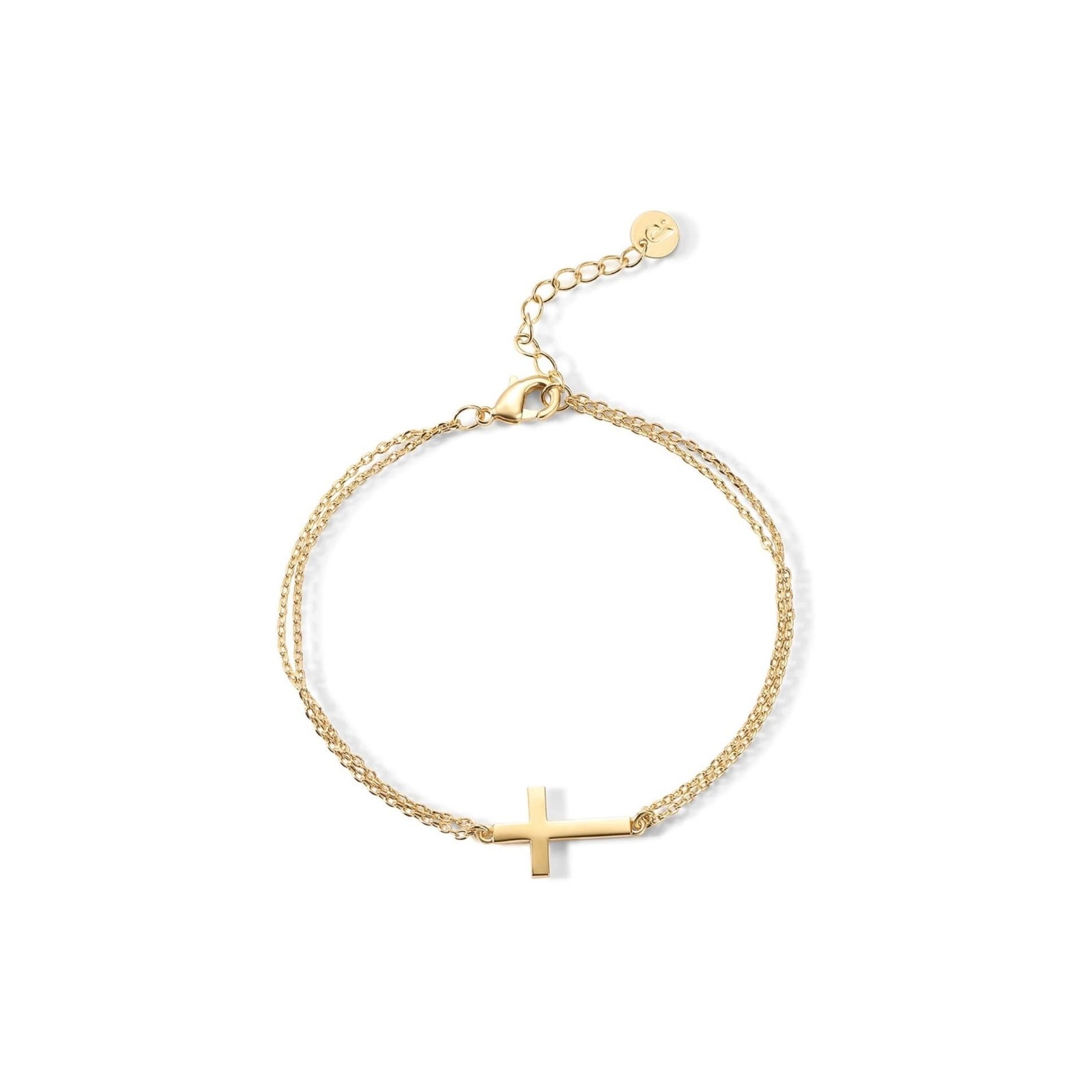 Pavoi 14k Gold Plated Cross Bracelet